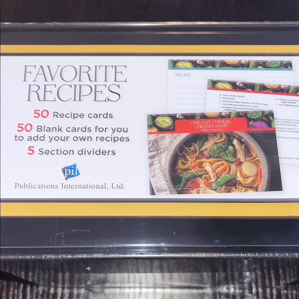 Recipe Cards and Box - Picture 2 of 2